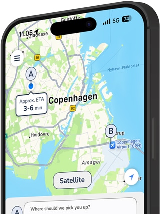 Get an airport taxi to or from CPH Copenhagen Airport