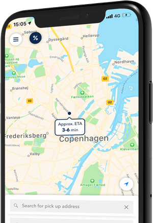 Download the best taxi app in Denmark