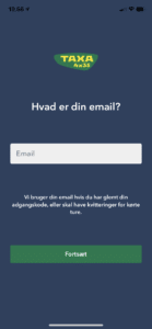 Opret en brugerprofil i TAXA app 2