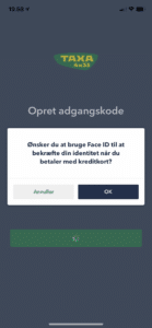 Opret en brugerprofil i TAXA app 7