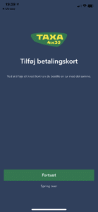 Opret en brugerprofil i TAXA app 10