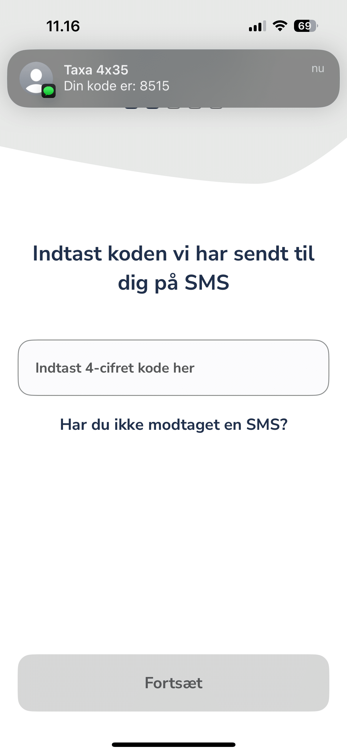 Opret en brugerprofil i TAXA app 3