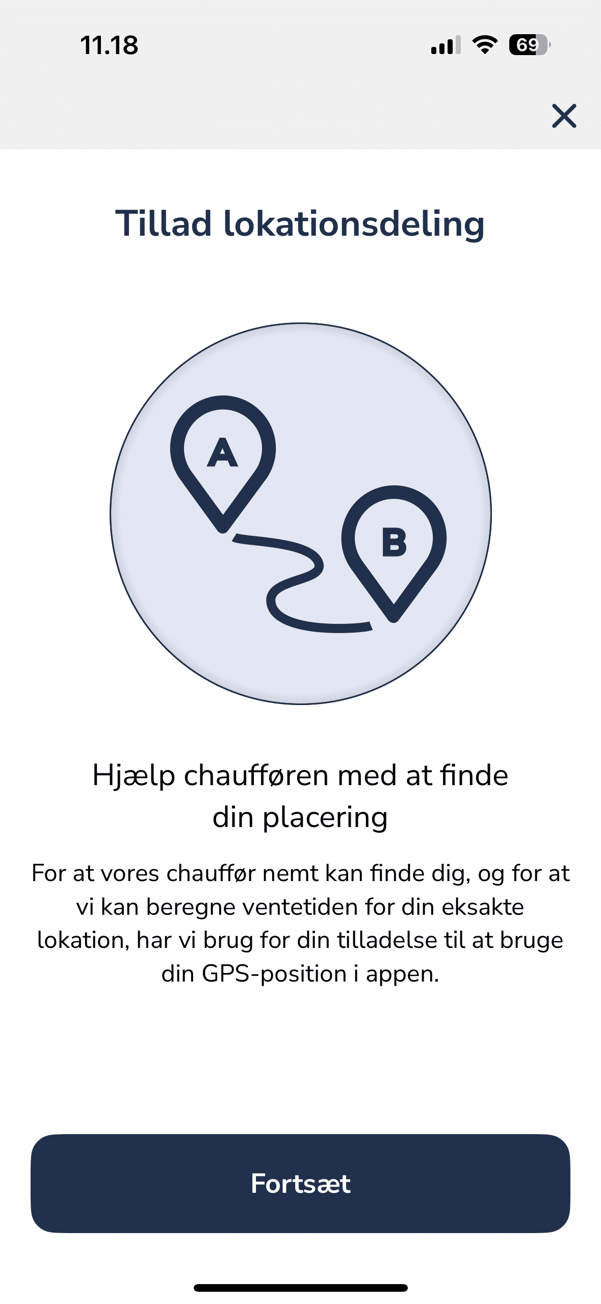 Opret en brugerprofil i TAXA app 7