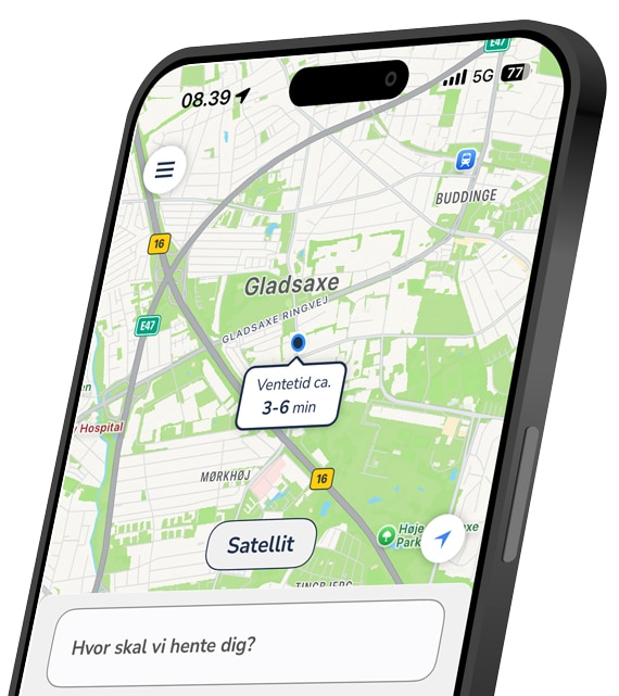 TAXA Gladsaxe, bestil din taxi i appen