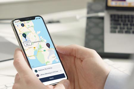 TAXA firmaaftale med fordele hurtig bestilling i taxa app